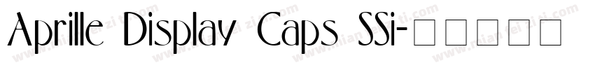 Aprille Display Caps SSi字体转换